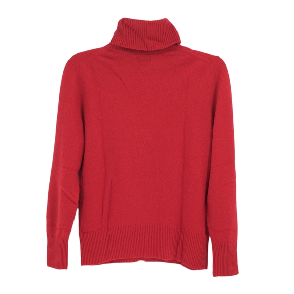 Apt. 9 Red Cashmere Turtleneck Sweater Size Medium - Picture 3 of 6